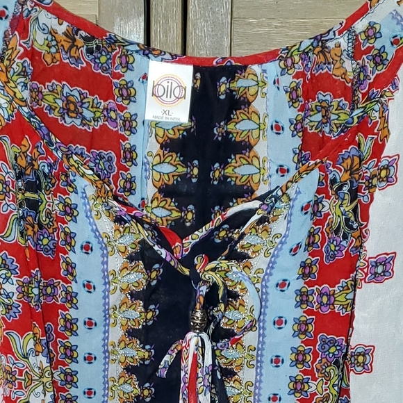 Bila Bohemian Print Short Sleeve Top - Picture 6 of 8